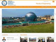 Tablet Screenshot of engg.aiub.edu