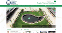 Desktop Screenshot of fba.aiub.edu